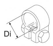 Rohrklemme, D26-28, Edelstahl