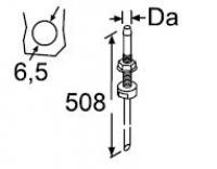 Tankentnehmer D5 L=503 Gewinde M6 kpl.