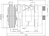 Kompr HR SP15 24V R134a VE RO 132 A2 Y