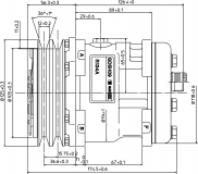 Kompr SD 5H09 12V R134a HO RO 132 A2 Y