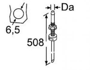 Tankentnehmer D5 L=503 Gewinde M6 kpl.