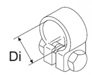 Rohrklemme D24-26, Edelstahl